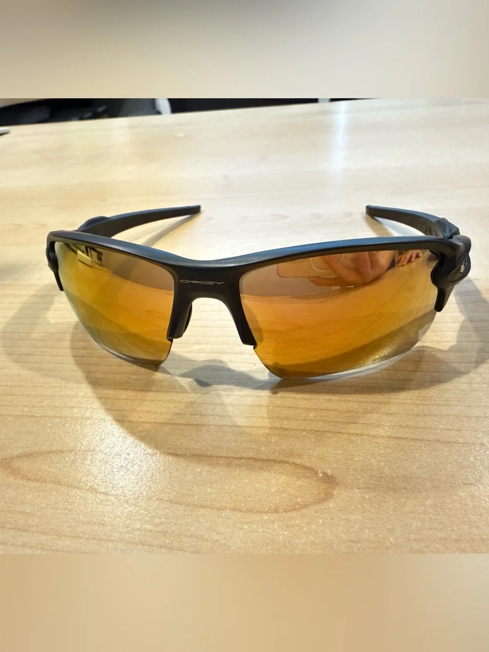 Oakley Sport Sunglasses with Orange Mirrored Lenses and Black Case